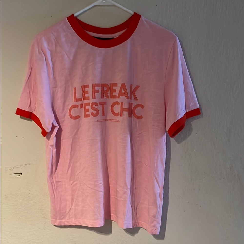 Pink and Red Graphic Tee